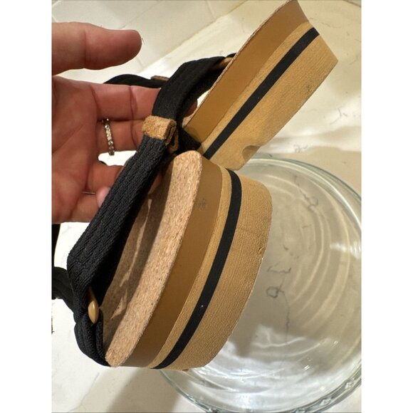 Reef Rem Hi Womens Platform Sandals Sz 8 Black Adjustable Straps Cork - MINT - Picture 12 of 14